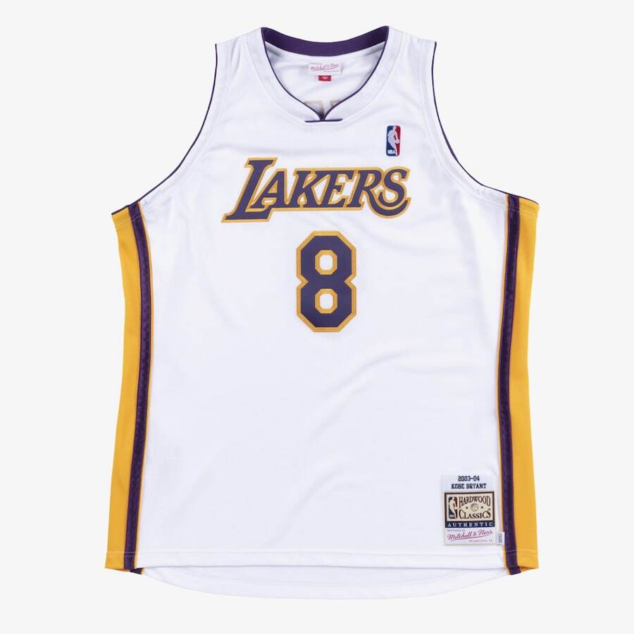 Los Angeles Lakers Kobe Bryant #8 Mitchell & Ness White 2003