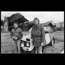Photo A.014923 LADA NIVA PARIS-DAKAR MICHEL SARDOU JEAN-PIERRE JABOUILLE 1983