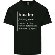 Hustler Definition Hustle Mens Cotton T-Shirt Tee Top