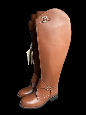 Hispar Invader Polostiefel US 6,5 UK4,5 Reitstiefel hellbraun ungetragen kniehoch