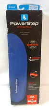 POWERSTEP ORIGINAL INSOLES Inserts Pair Full Length Sz M 3 - 3.5 / W 5 - 5.5 New