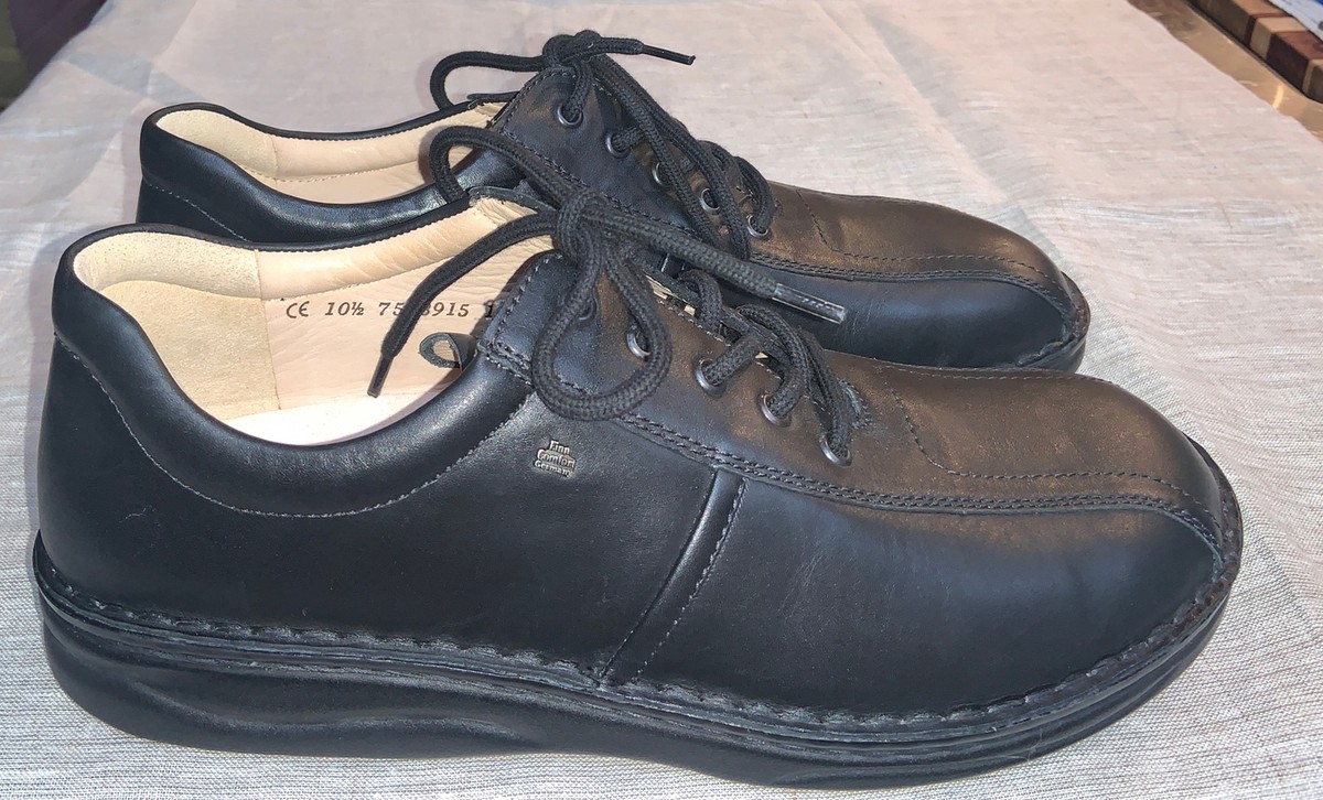 Finn Comfort Dijon men Lace Up Soft Footbed Black Leather Shoes size Men\'s US 12 Finn Comfort Dijon men Lace Up Soft Footbed | Mercari main image 4