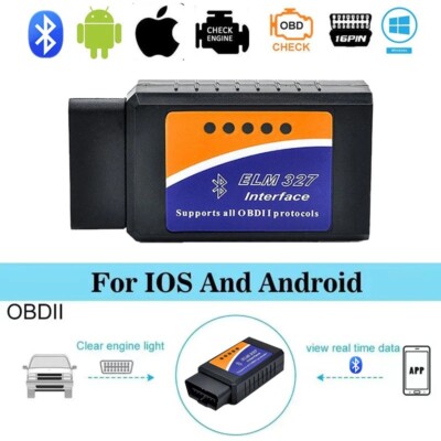 ELM327 V2.1 OBD2 Scanner | Bluetooth Car Diagnostic Tool for Android/iOS