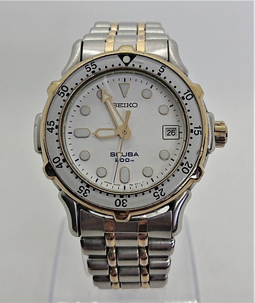 Seiko Quartz Combi Diver 5 H 25 6020 boys size eBay