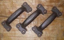 1 Cast Iron Antique Style Rustic Barn Handle Gate Pull Shed Door Handles