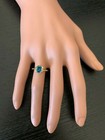 1.60 Carat Natural London Blue Topaz and Diamonds in 14K Solid Yellow Gold Ring — photo 3