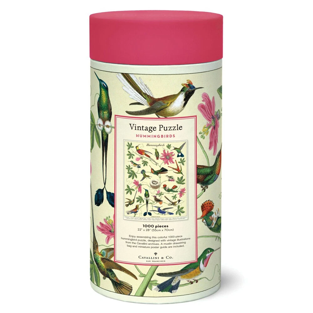 1000pc Cavallini Jigsaw Puzzle Hummingbird 55x70cm Educational Game 