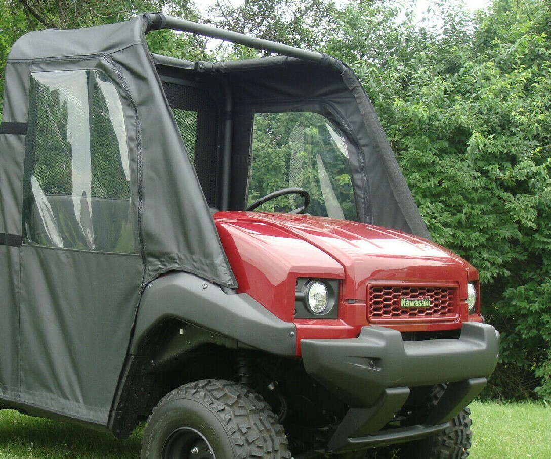 Kawasaki Mule 4000 4010 Trans set of 4 Soft Doors Rear | Black