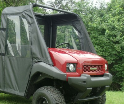 Kawasaki Mule 4000 4010 Trans set of 4 Soft Doors Rear | Black