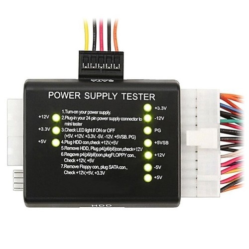 Power Supply Computer Host Inspection and Maintenance Tester Tool with LED - Afbeelding 2 van 8