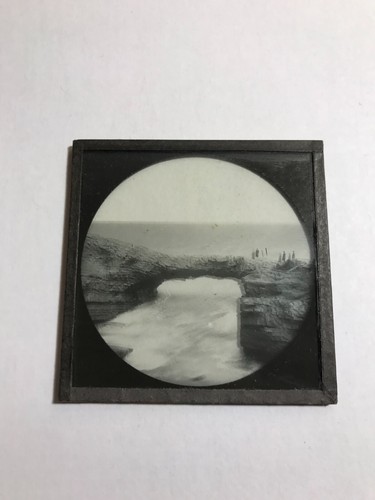 magic lantern slide c1890 photograph IRELAND Natural coast bridge Ross Co Clare - Picture 2 of 3