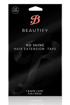Beautify ''No Shine'' Double-Sided Hair Extension Tape (120) Tabs by Walker Tape