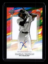 2022 Topps Pro Debut Future Cornerstones Autograph #FCKW Kahlil Watson /99
