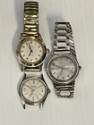 Vintage Watch Lot of 3 - Timex Day-Date, Helbros Wind-O-Matic, Rollie - Runs