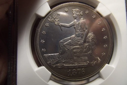 Scarce 1876 Proof Silver Trade Dollar NGC Only  1,150 Minted