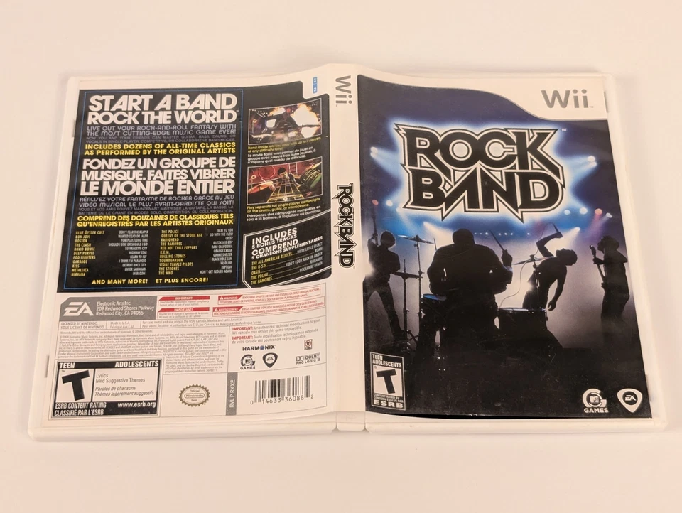 Rock Band (Nintendo Wii, 2008)➡️CIB Complete  - Tested - Near Mint 📀! - Image 4 of 4