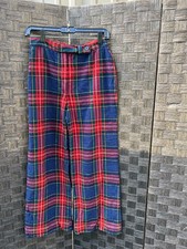 26  Waist Vintage Pendleton Wool Boyd Tartan Red Christmas Plaid Trouser Pants