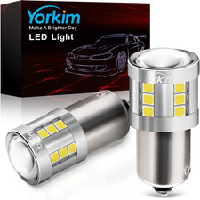 1156 LED Bulb White, 3000 Lumens 300 Super Brighter LED Reverse Lights, BA15S P