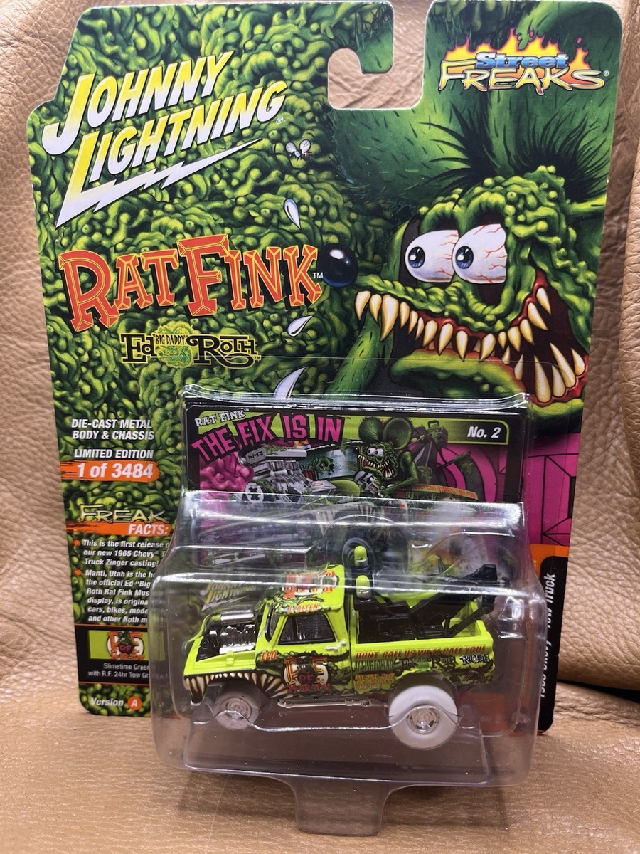 JOHNNY LIGHTNING CHASE RAT FINK CHASE 1 / 3484 CHEVY TOW TRUCK 65