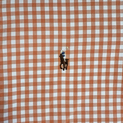 Polo Ralph Lauren Short Sleeve Button Down Oxford Shirt Men's XL Orange Gingham - Picture 2 of 7