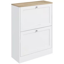 Slim Shoe Cabinet for Entryway, Modern Hidden Shoe Storage Cabinet with 2 Flip D