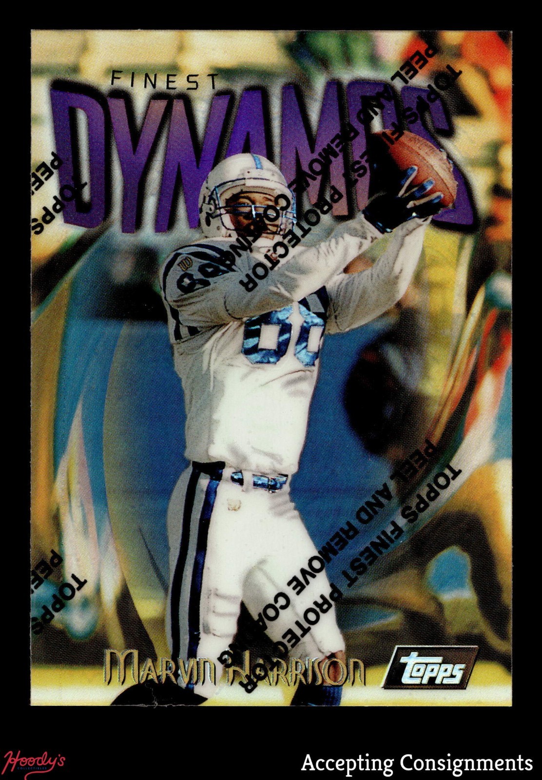 1998 Topps Chrome Refractor #161 Marvin Harrison w/ Protector COWBOYS