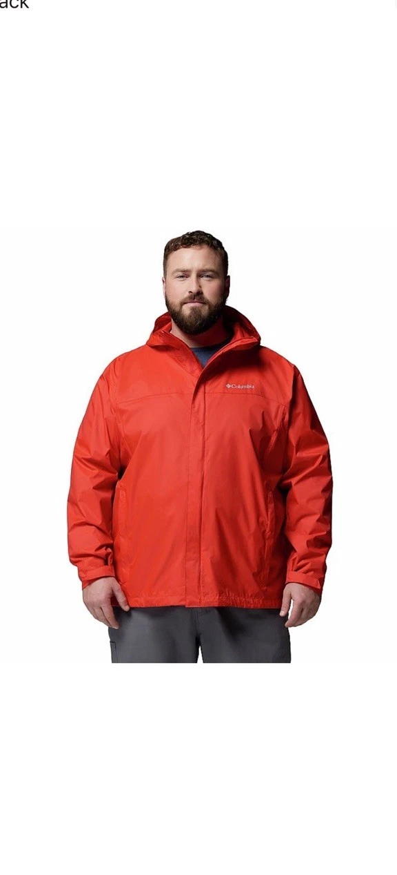 Columbia Interchange Nordiac Cold Front Windbreaker Jacket Mens XXL Red Hoodie