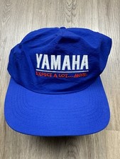 Yamaha Expect A Lot More Men  s Vintage Blue Embroidered Hat