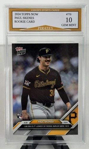 2024 Topps Now Paul Skenes Pittsburgh Pirates Rookie Card #770 Gem Mint 10!