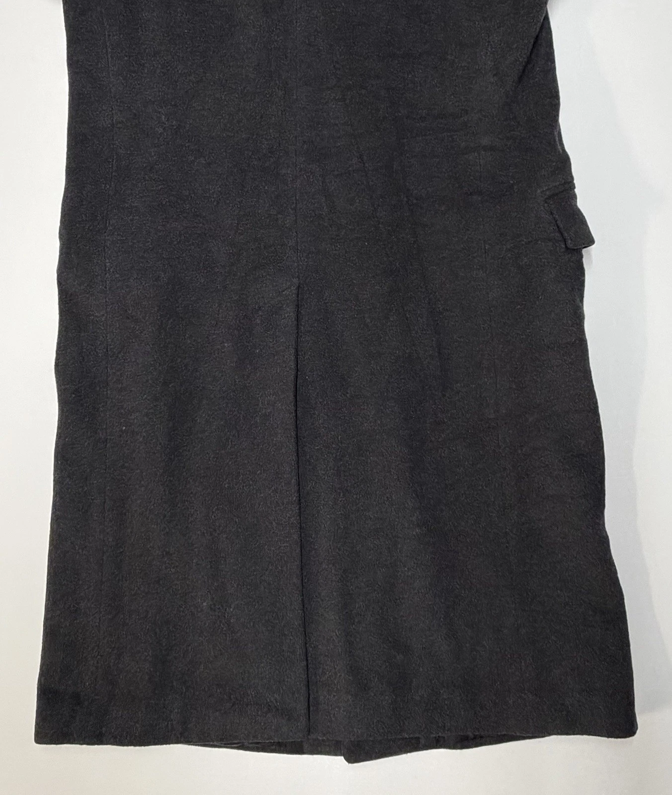 Vintage Stafford Executive Single Breast Black Overcoat Sz 38 Cashmere Wool EUC - product detail image 17