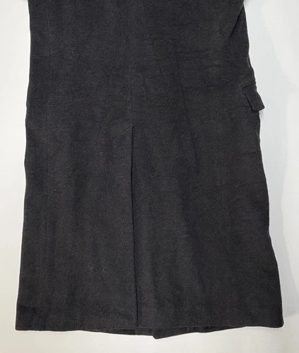 Vintage Stafford Executive Single Breast Black Overcoat Sz 38 Cashmere Wool EUC image 17