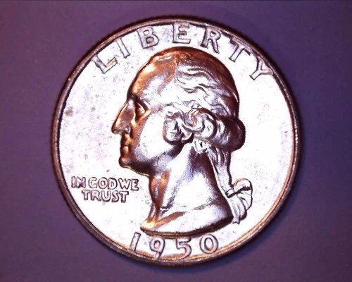 1950 WASHINGTON QUARTER  BU **331-6
