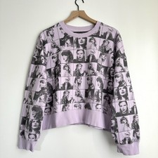 Taylor Swift The Eras Tour Crewneck Lavender Pullover Large AOP Graphic Merch