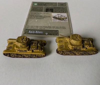 1x Carro Armato M13/40 41/48 Base Set Axis & Allies Miniatures