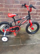 Flame 36 Kids Bike With Stabilisers Excellent Condition