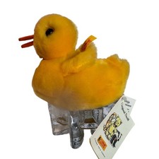 Vintage Steiff Duck Yellow Plush With Ear Button All Tags