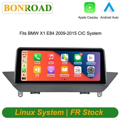 10.25" Wireless CarPlay Android Auto Linux Touchscreen For BMW X1 E84 CIC System - Photo 1/4