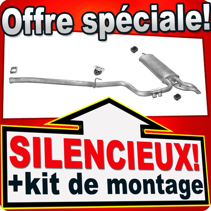 Échappement Mercedes S210 E220T CDI Remplacement Silencieux pour Long Trajet