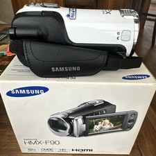 Samsung HMX-F90 HD Camcorder Black 52x Optical Zoom LCD Screen SD USB 8 GB SD