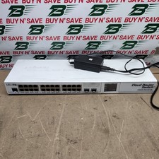 MikroTik Cloud Router Switch CRS226-24G-2S RM w/Power Cord - PwrsOn - USED