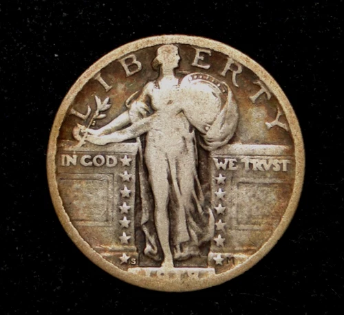 1918-S STANDING LIBERTY QUARTER OLD US TYPE COIN