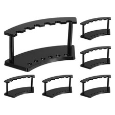 6 Pack Plastic Pen Holder 6Slot Acrylic Pen Display Stand Vertical Black