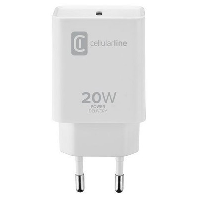 USB Type-C Charger CHARGER 20W Power Delivery Cellular Line ACHIPHUSBCPD2