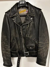 Schott Rider Leather Jacket Riders Perfecto 70' Vintage Cowhide Special Model