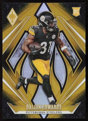 Daijun Edwards 2024 Panini Phoenix Gold Fade #173 #/125 - Pittsburgh Steelers