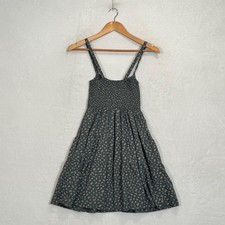 J.Crew Green Floral Smocked Tiered Mini Dress XS
