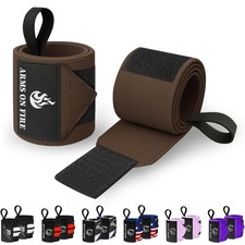 Weightlifting Wrist Wraps with Thumb Loop   18 Inch HeavyDuty Support