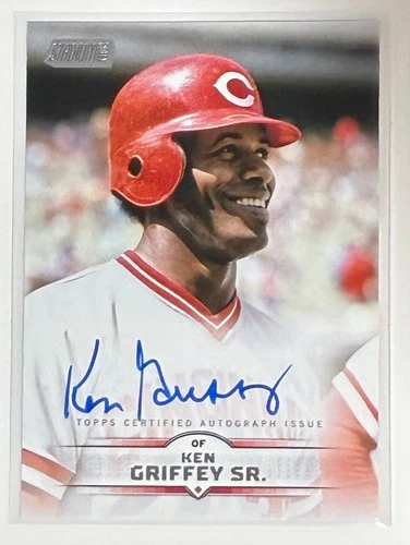 Topps 2025 Stadium Club On Card Auto Ken Griffey Sr. Cincinnati Reds SCBA-KG