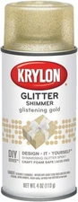 Krylon I00401 Glitter Aerosol Spray, Glistening Gold 3 OZ