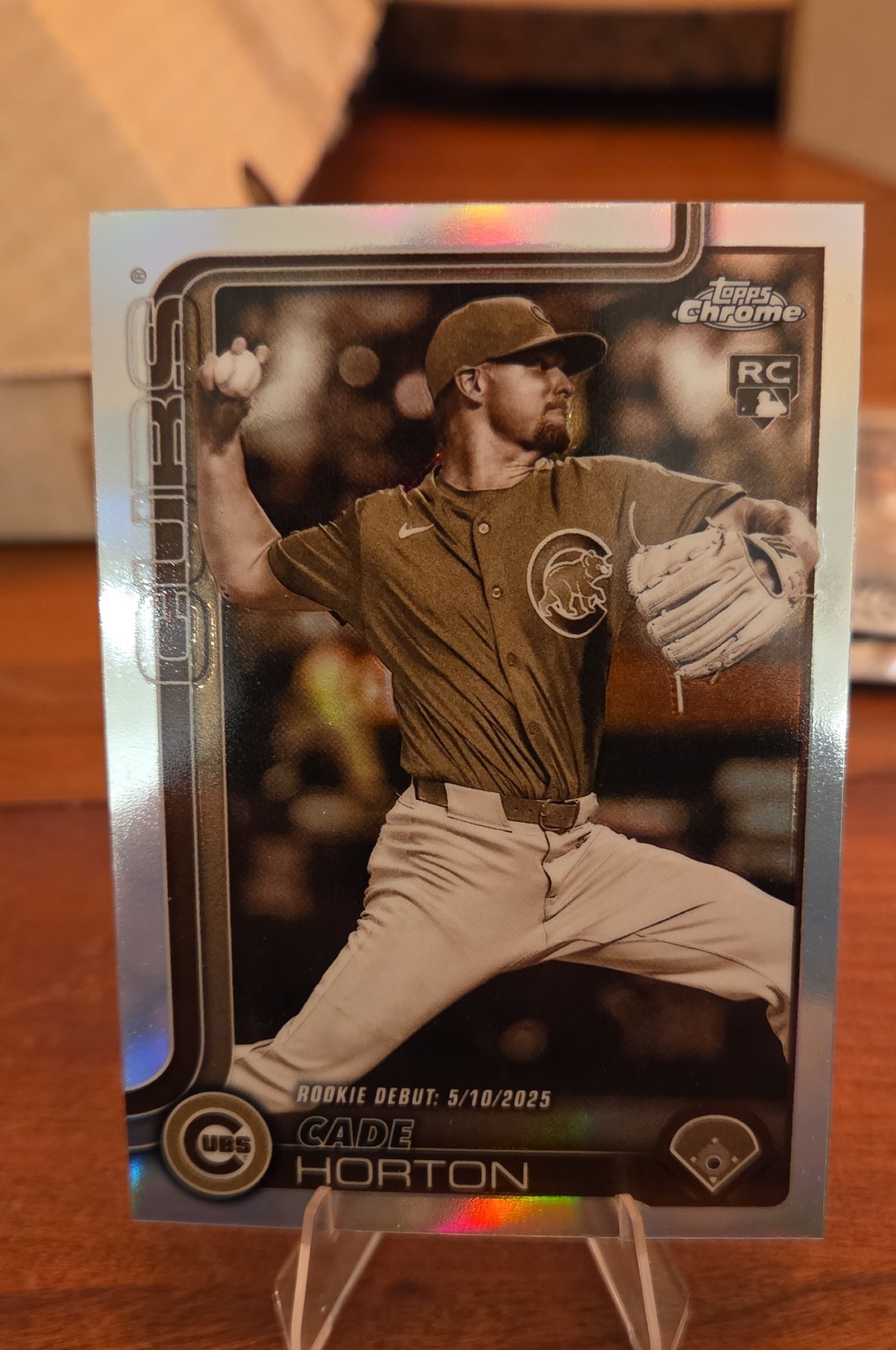 2025 Topps Chrome Update Series - Cade Horton #USC102 Sepia Refractor (RC)
